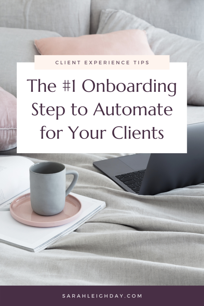 The #1 onboarding step to automate for your new clients is a "what happens next" message so they feel reassured that they made the right choice in hiring you.