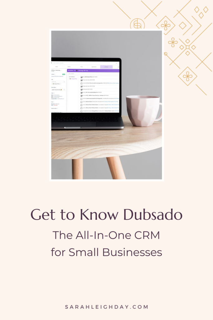 Dubsado is a CRM tool for online business owners that can be used to automate a variety of tasks and processes within your business.