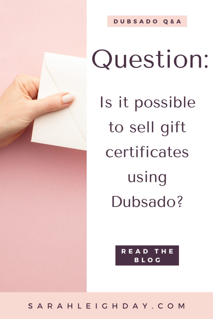 Learn how to utilize Dubsado's public proposals and SmartFields to sell gift certificates or gift cards directly on your website.